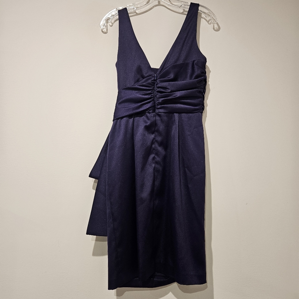Maggy London Purple Bow Dress, Size 8 - Picture 4 of 5